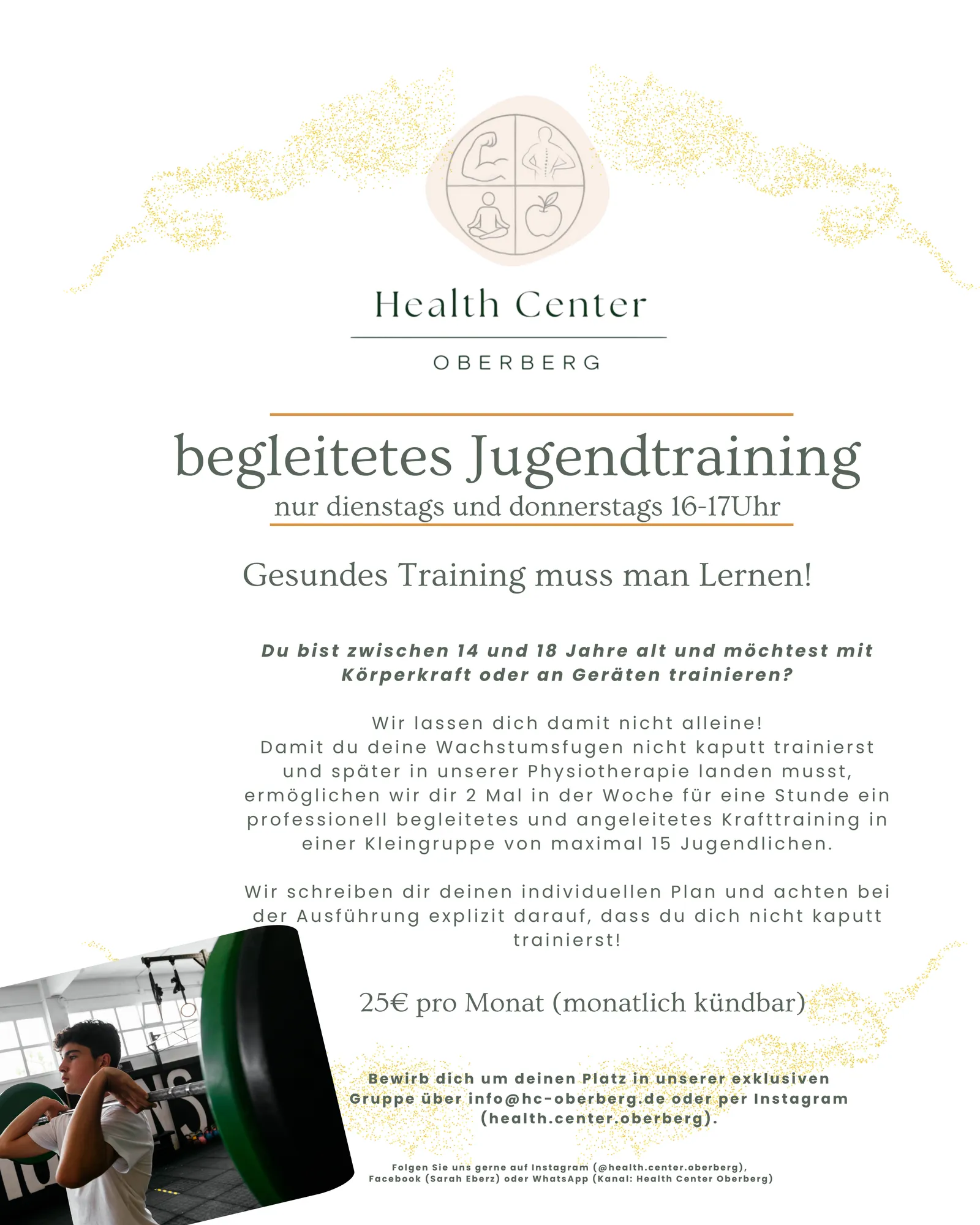 Willkommen im Health Center Oberberg Willkommen im Health Center Oberberg